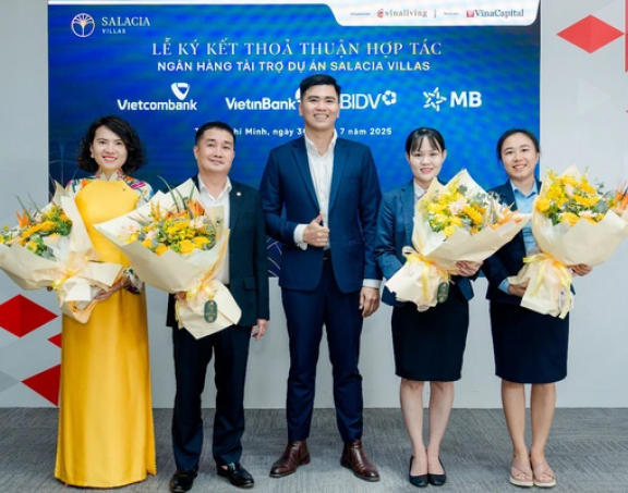 VinaLiving hợp tác ngân hàng lớn, nâng tầm dự án Salacia Villas tại Phú Mỹ